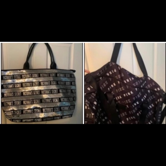 Victoria Secret  lot - duffle bag and sequin bag set - Picture 1 of 3